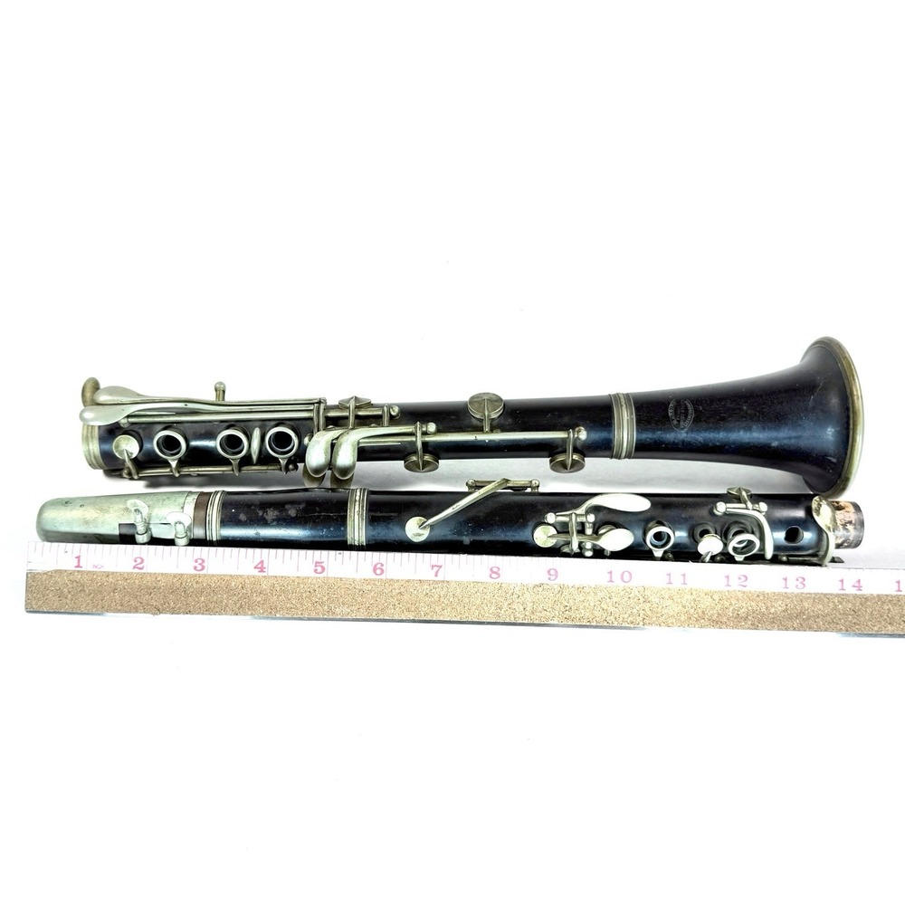 Vintage Amati Kraslice Wood Clarinet Czechoslovakia Nickel Keys Untested - Picture 14 of 14